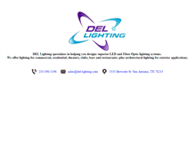 Tablet Screenshot of del-lighting.com